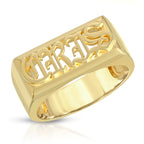 Custom Gold Name Ring