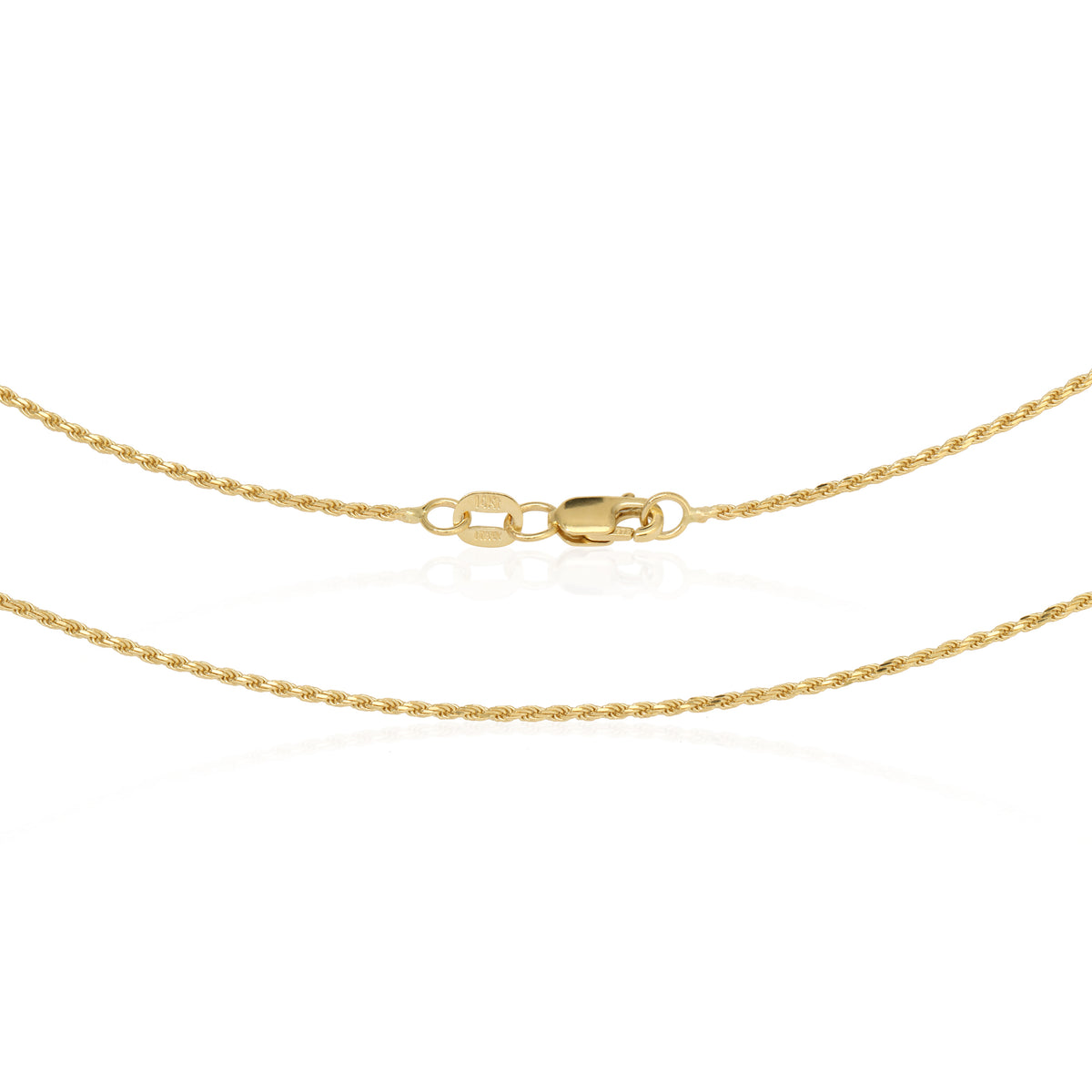 1.0MM Rope Chain (Solid Gold)