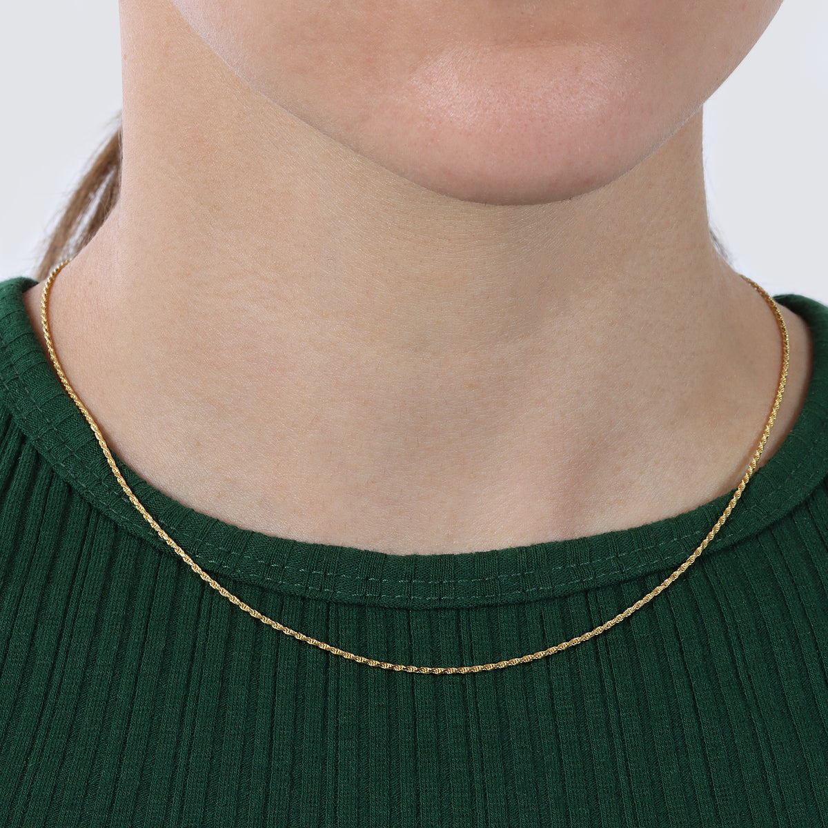 1.0MM Rope Chain (Solid Gold)