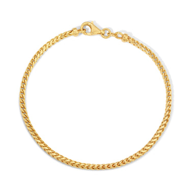 2.5MM Franco Bracelet (Plain) - Saints Gold Co.