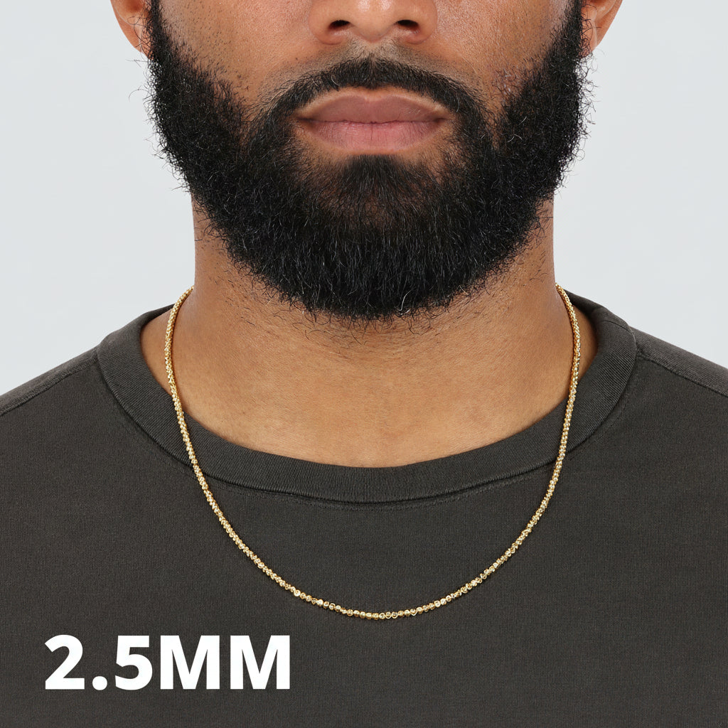 18K Moonbead Chain