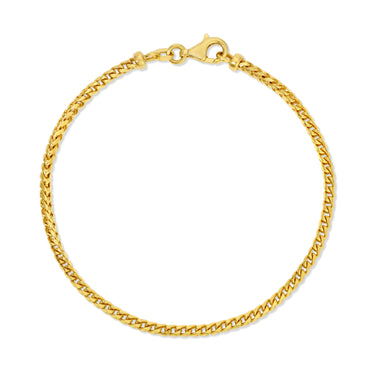 2.5MM Franco Bracelet (Diamond Cut) - Saints Gold Co.