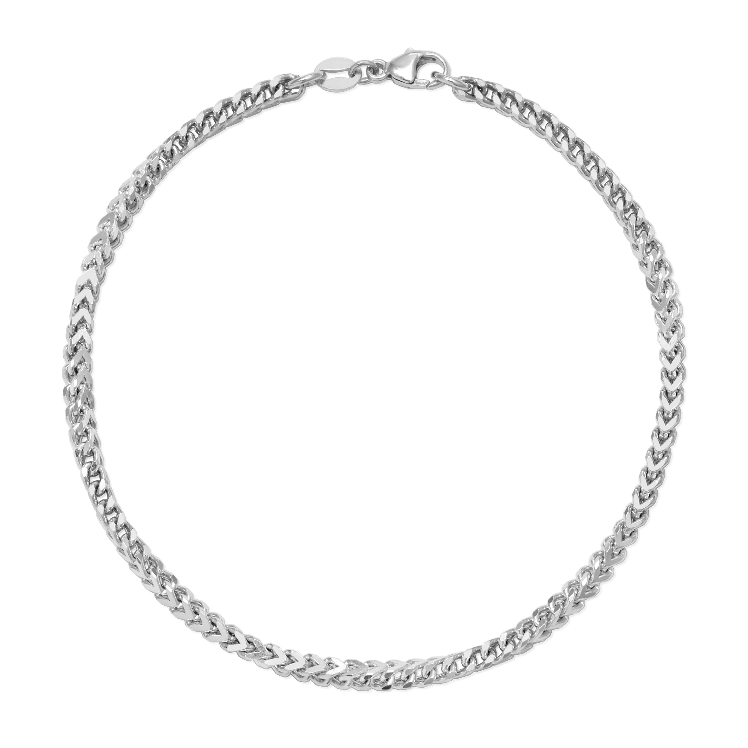 2.5MM Plain Franco Bracelet (Platinum 950)