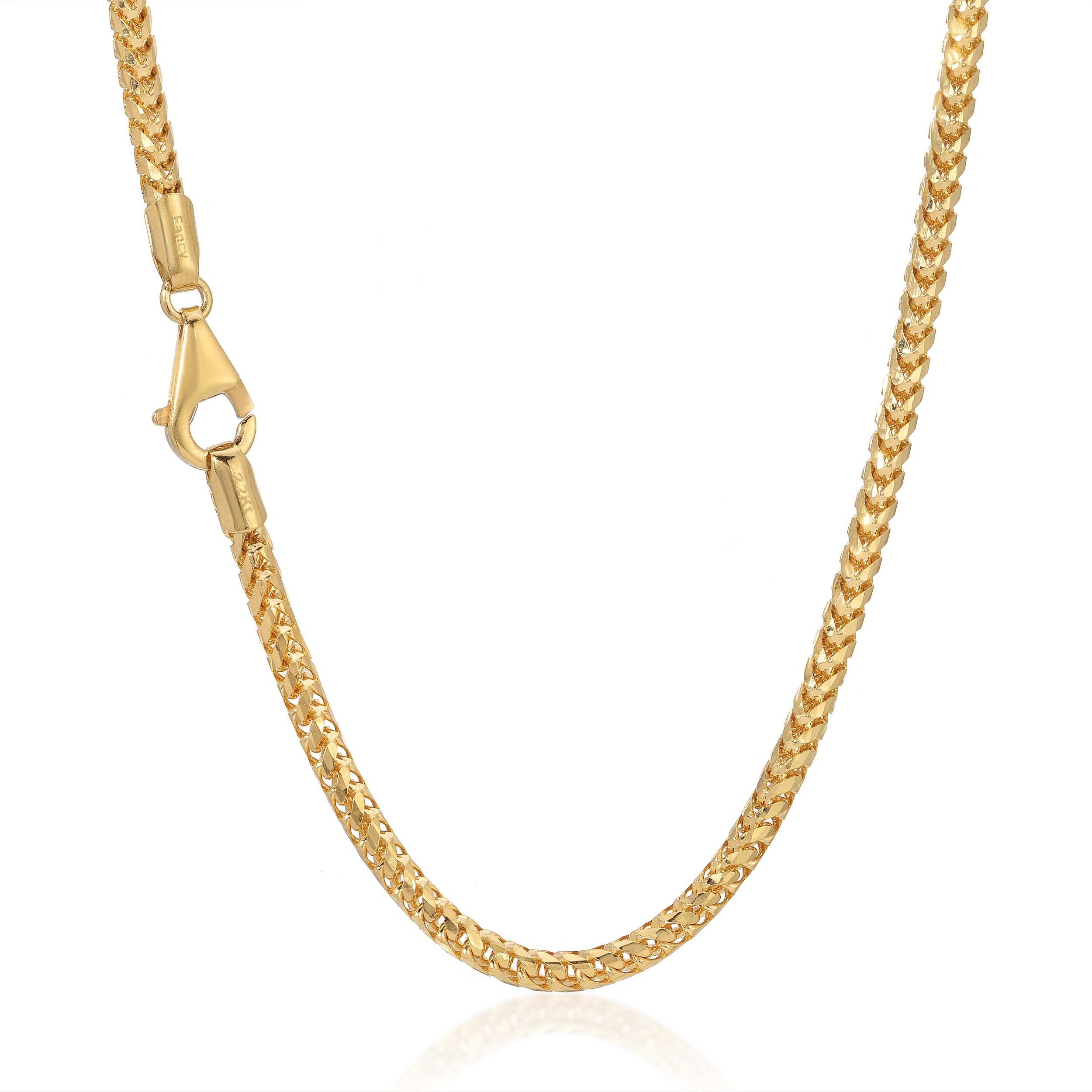 USA Foxtail Franco Chain (Diamond Cut) - Saints Gold Co.