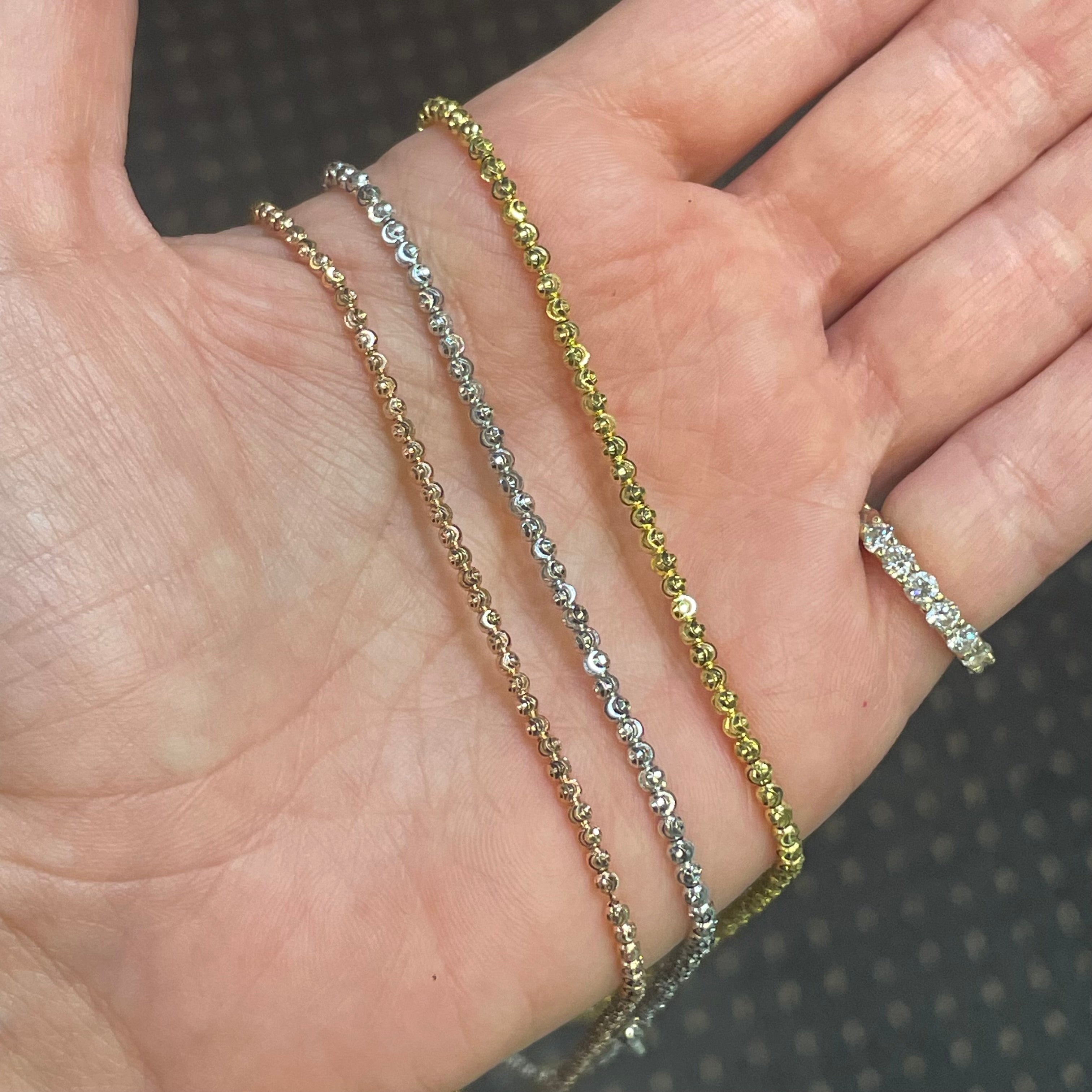 18K Moonbead Chain