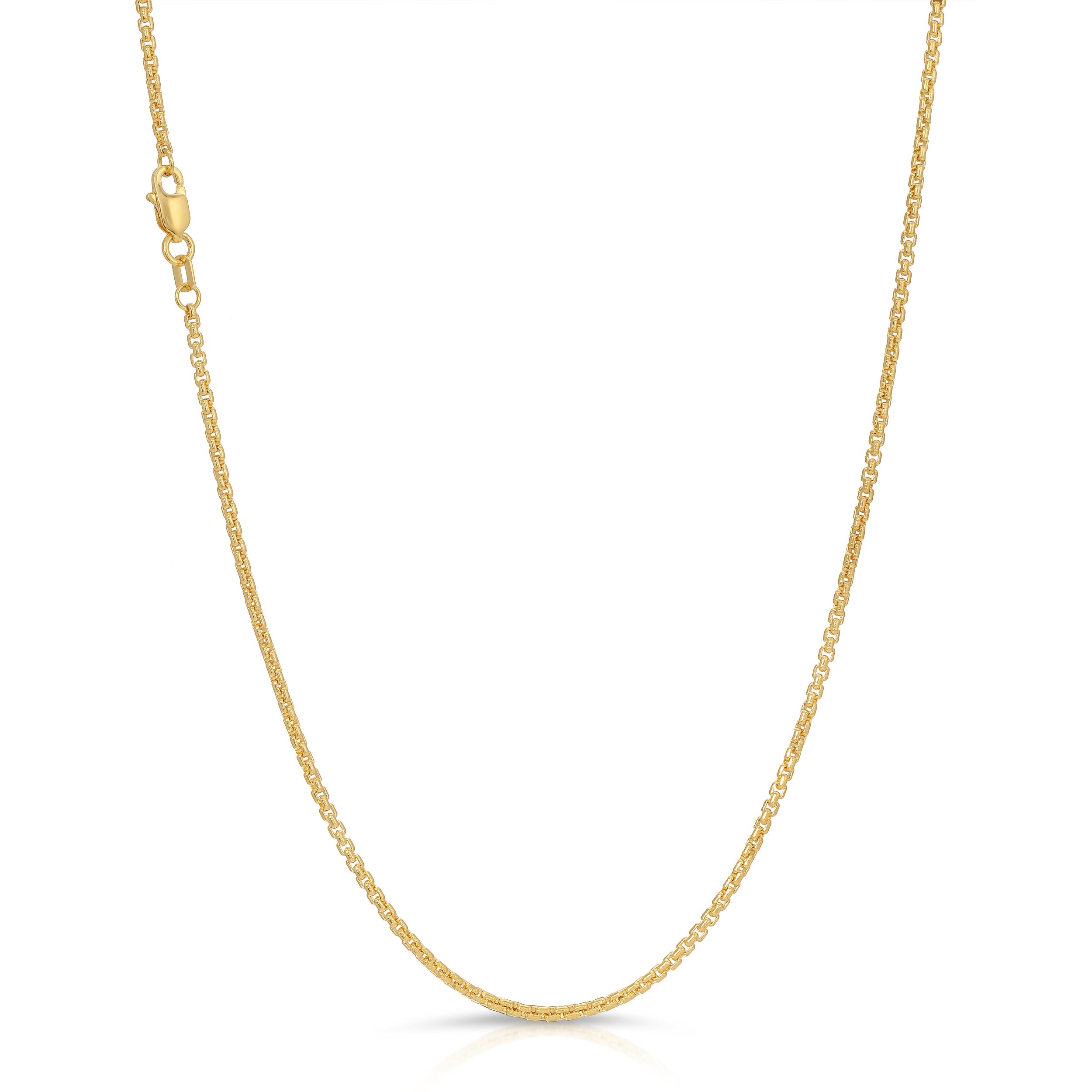 2.0MM Rounded Box Chain - Saints Gold Co.