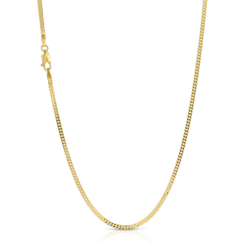 22k Gold Babies Gold Chain Baby Curb Chain – Saints Gold