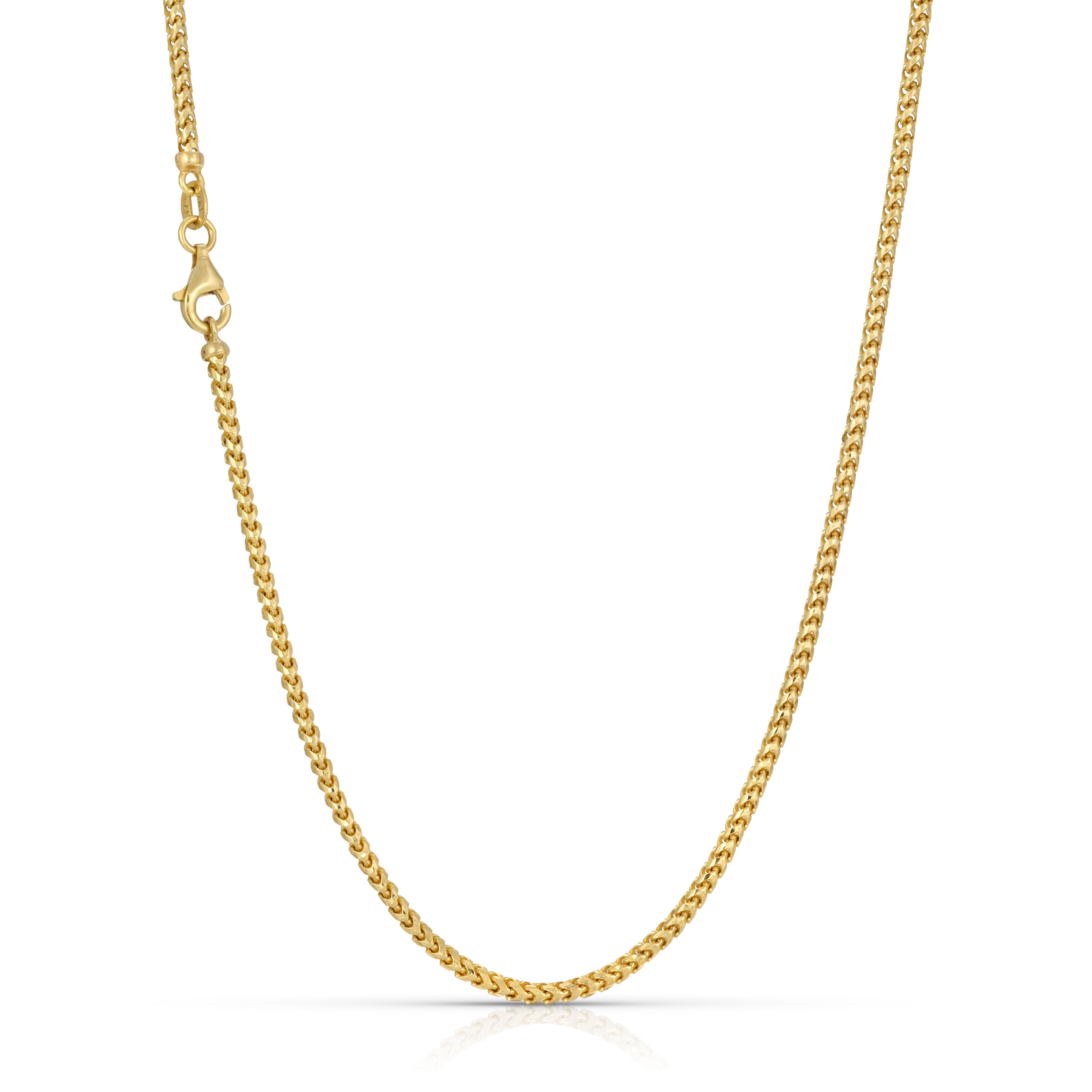 2.0MM Franco Chain (Diamond cut) - Saints Gold Co.
