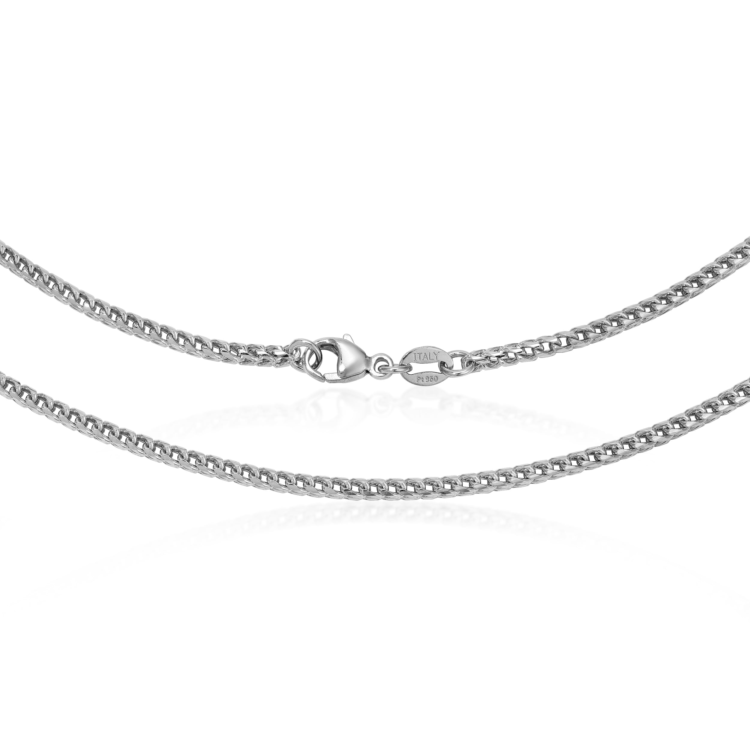 2.0MM Diamond Cut Franco Chain (Platinum 950)