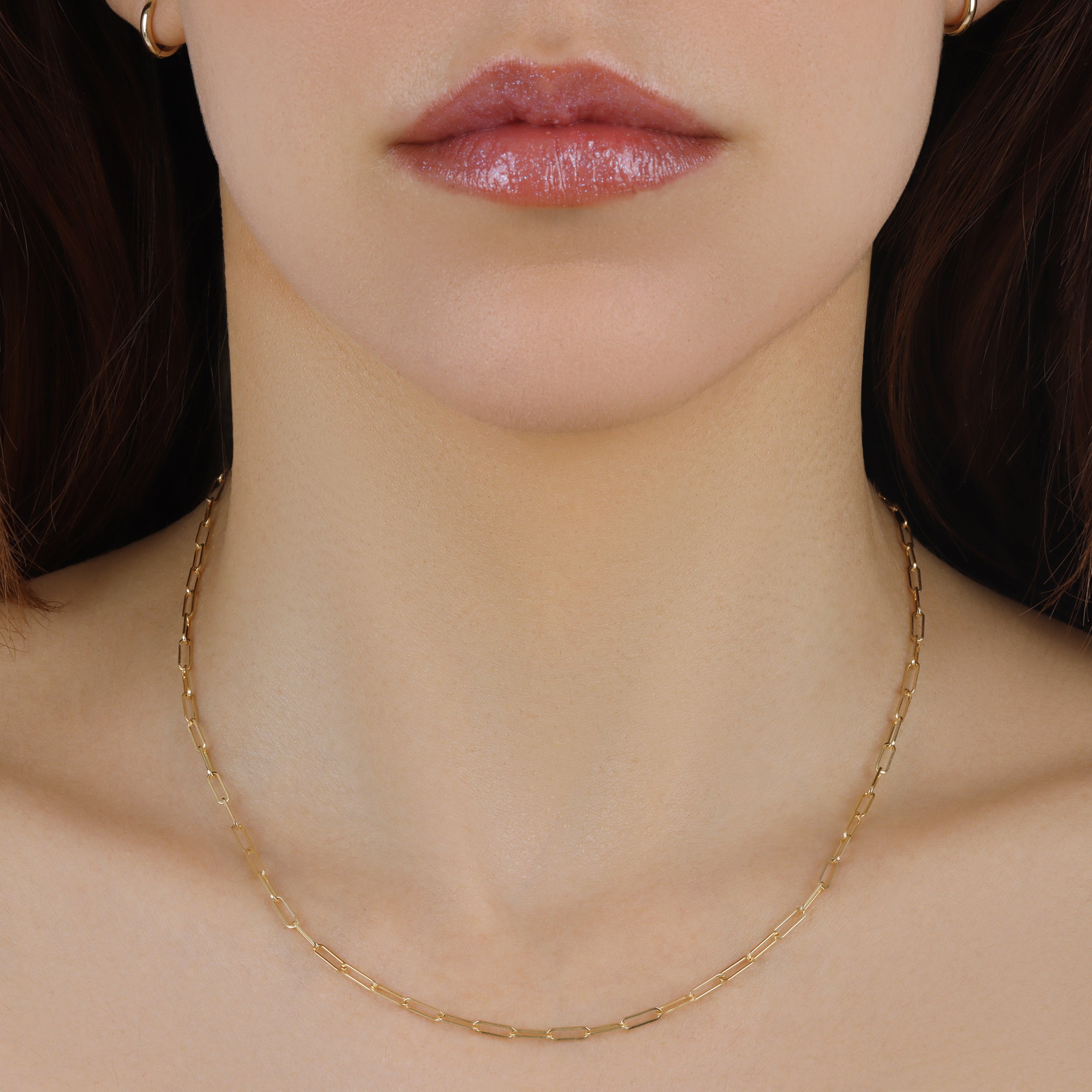 2.0MM Solid Paperclip Chain - Saints Gold Co.