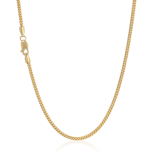 USA 1.5MM Foxtail Franco Chain (Diamond Cut)