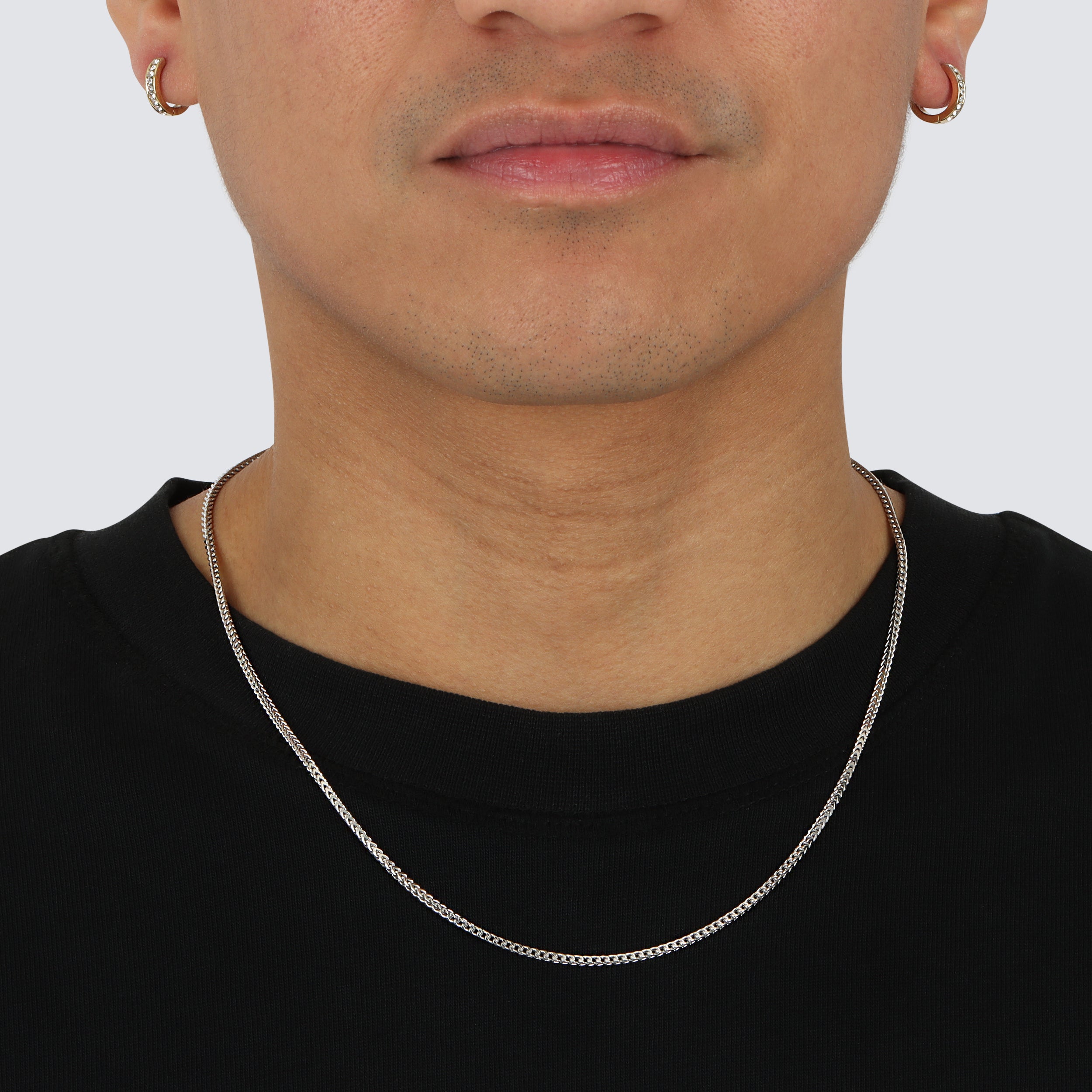 Plain Franco Chain (Platinum 950) - Saints Gold Co.