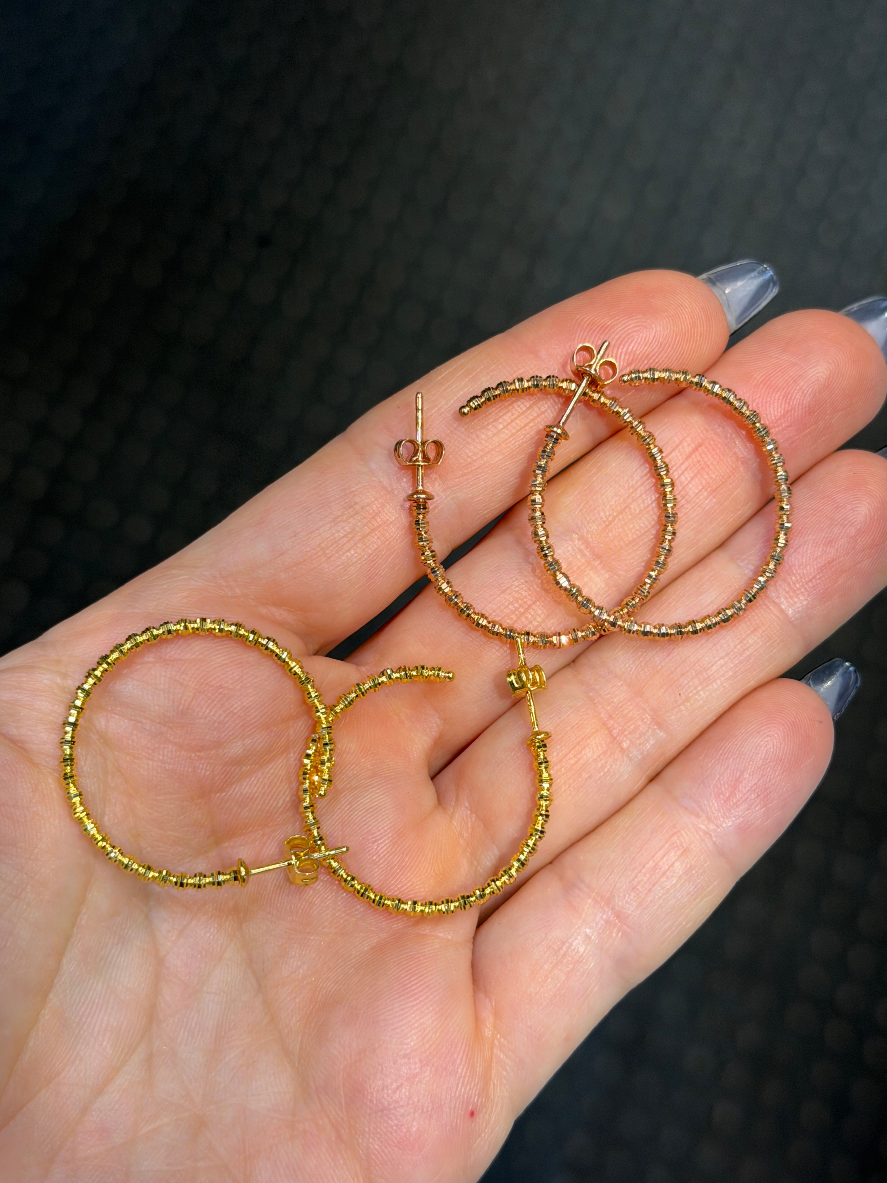 2.0MM Moonbead Hoops