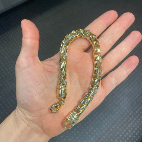 8.5MM Franco Bracelet 14K