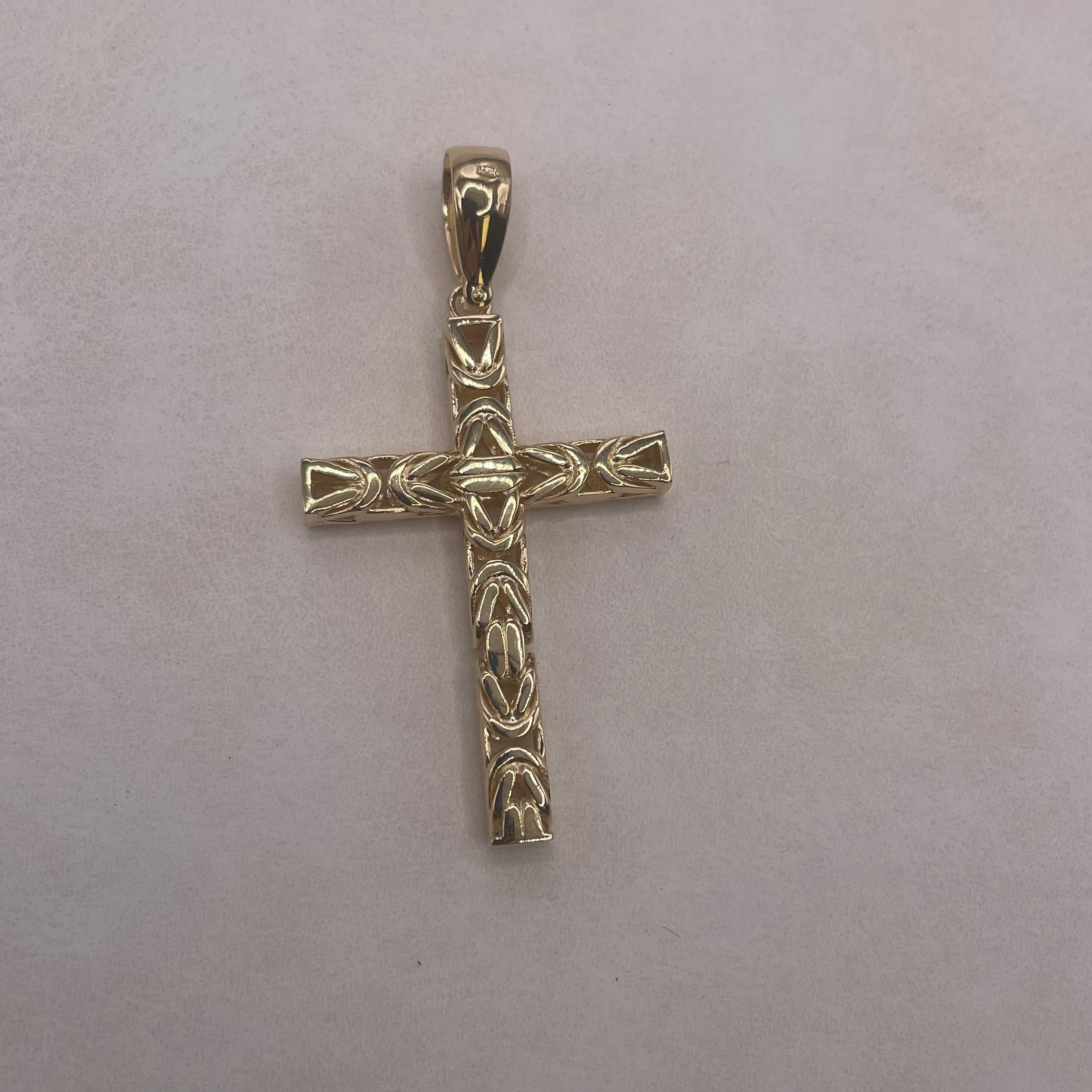 Byzantine Cross Pendant 14K