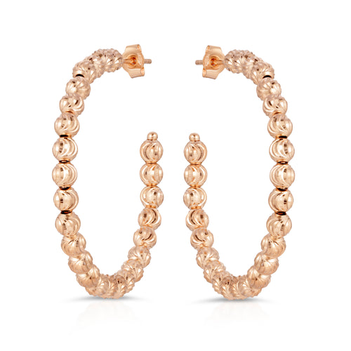 4.0MM Moonbead Hoops