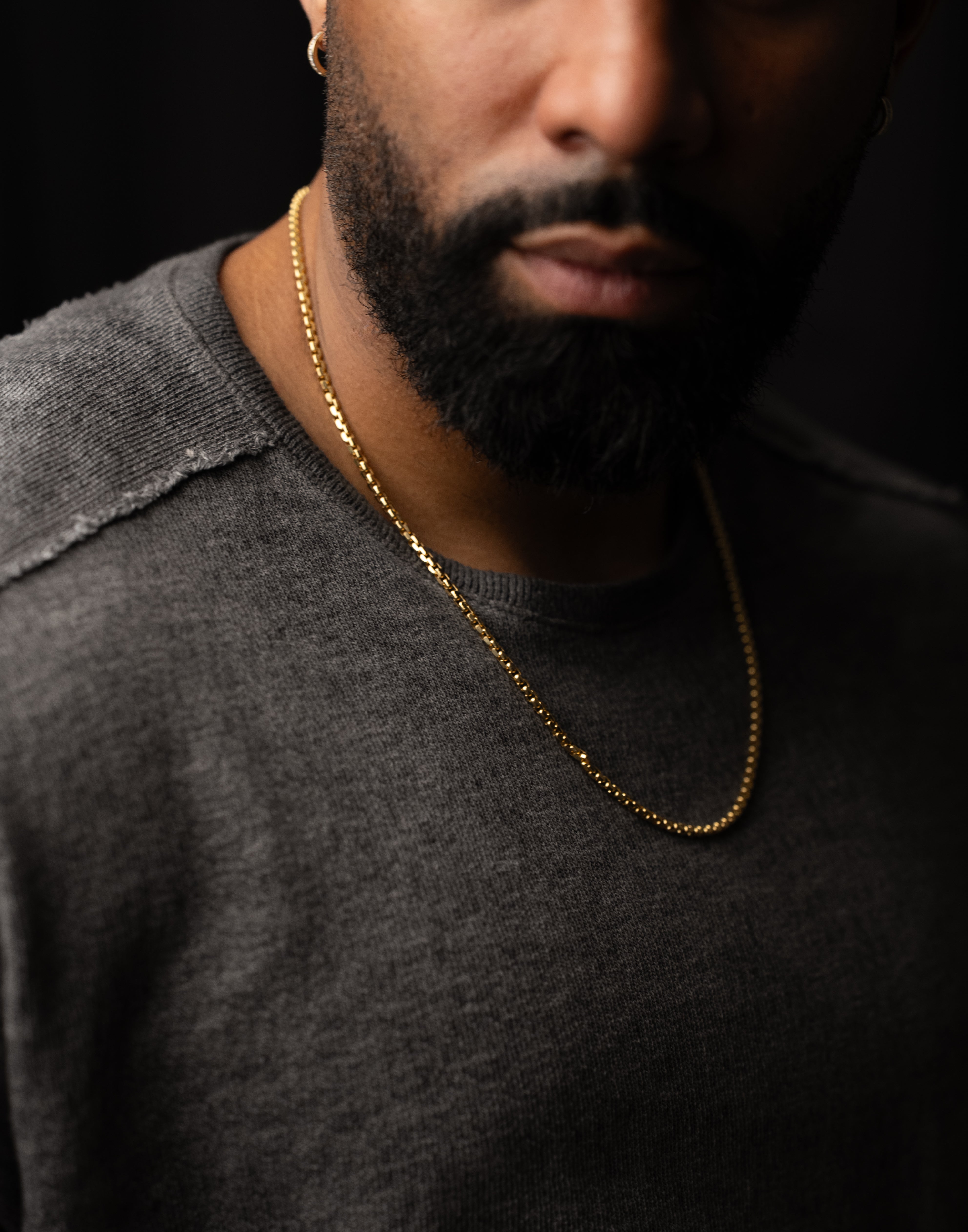 3.5MM Multi-Faceted Box Chain - Saints Gold Co.