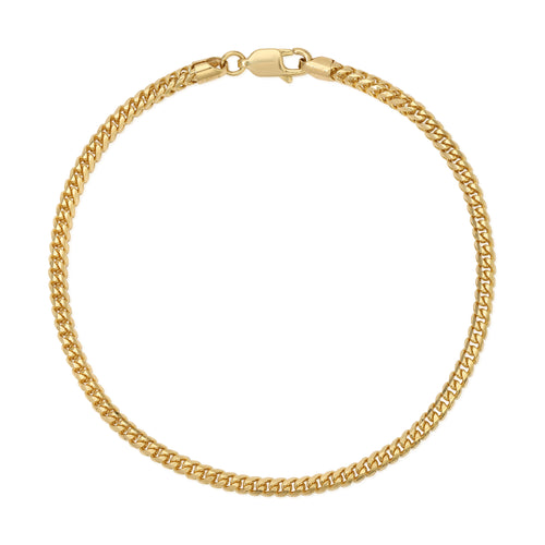 USA 3.1MM Foxtail Franco Bracelet (Diamond Cut)