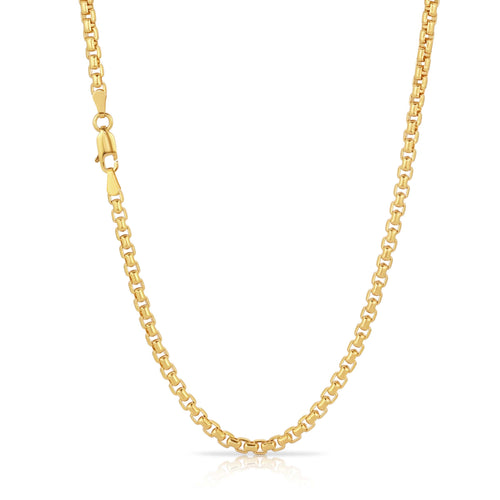 3.3MM Rounded Box Chain - Saints Gold Co.