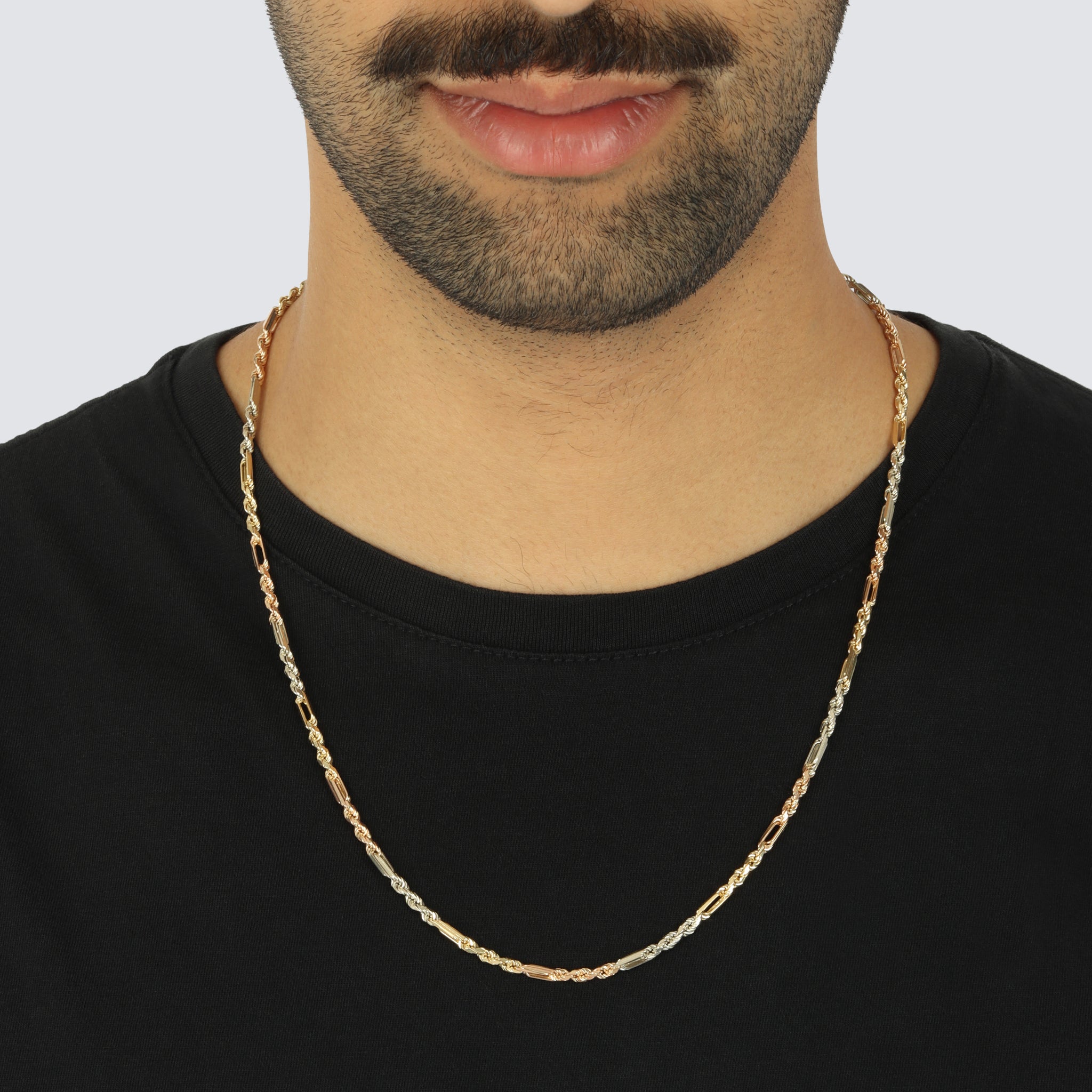 3.0MM Milano Chain (Tri Color)