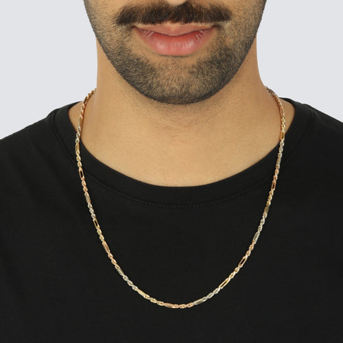 3.0MM Milano Chain (Tri Color)