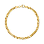 4.2MM Baby Curb Bracelet - Saints Gold Co.