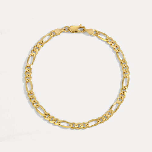 4.5MM Figaro Bracelet