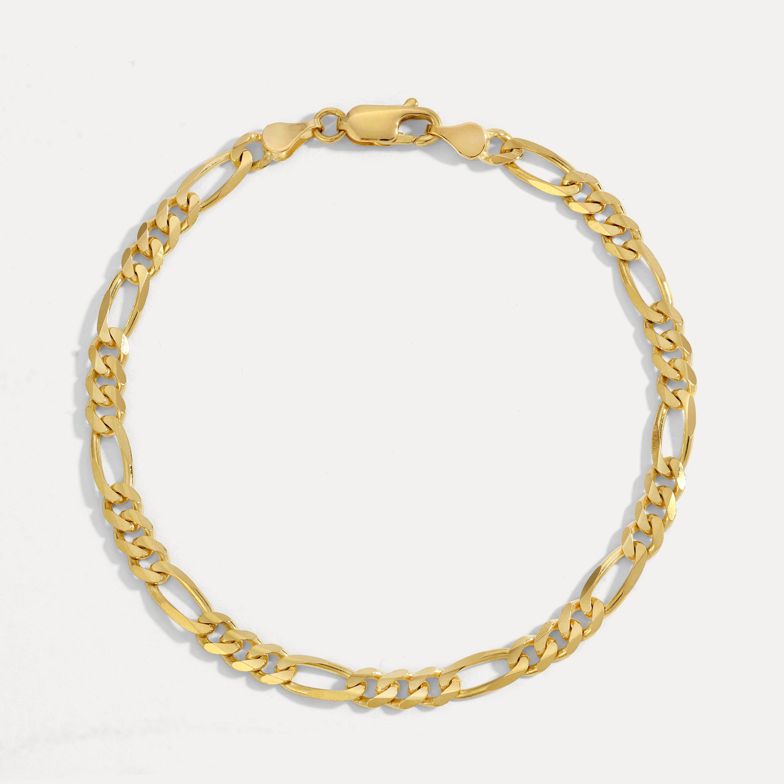 4.8MM Figaro Bracelet