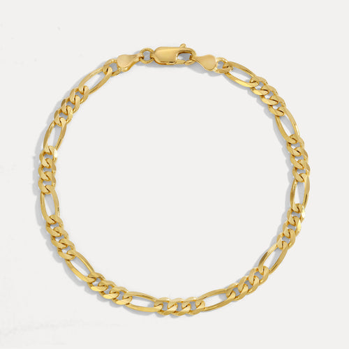 4.8MM Figaro Bracelet