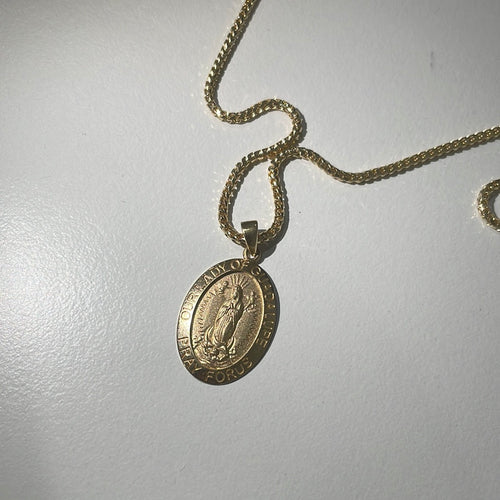 Lady of Guadalupe Pendant 14K