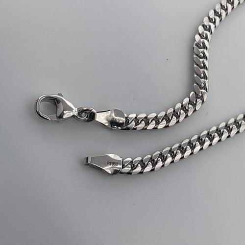 4.0MM Miami Cuban Bracelet (Platinum 950)