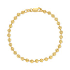 4.0MM Moon Cut Ball Bracelet