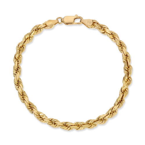 3.5MM Rope Bracelet (Diamond cut) - Saints Gold Co.
