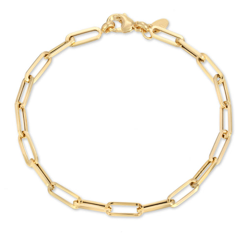 4.0MM Paperclip Bracelet (Hollow)