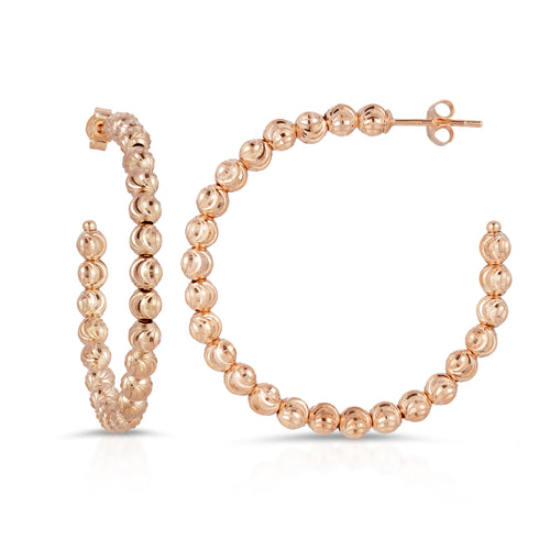 3.0MM Moonbead Hoops