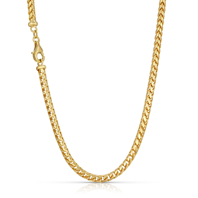 Micro Curb Link Chain in Gold - Saint by Sarah Jane Jewelry 16