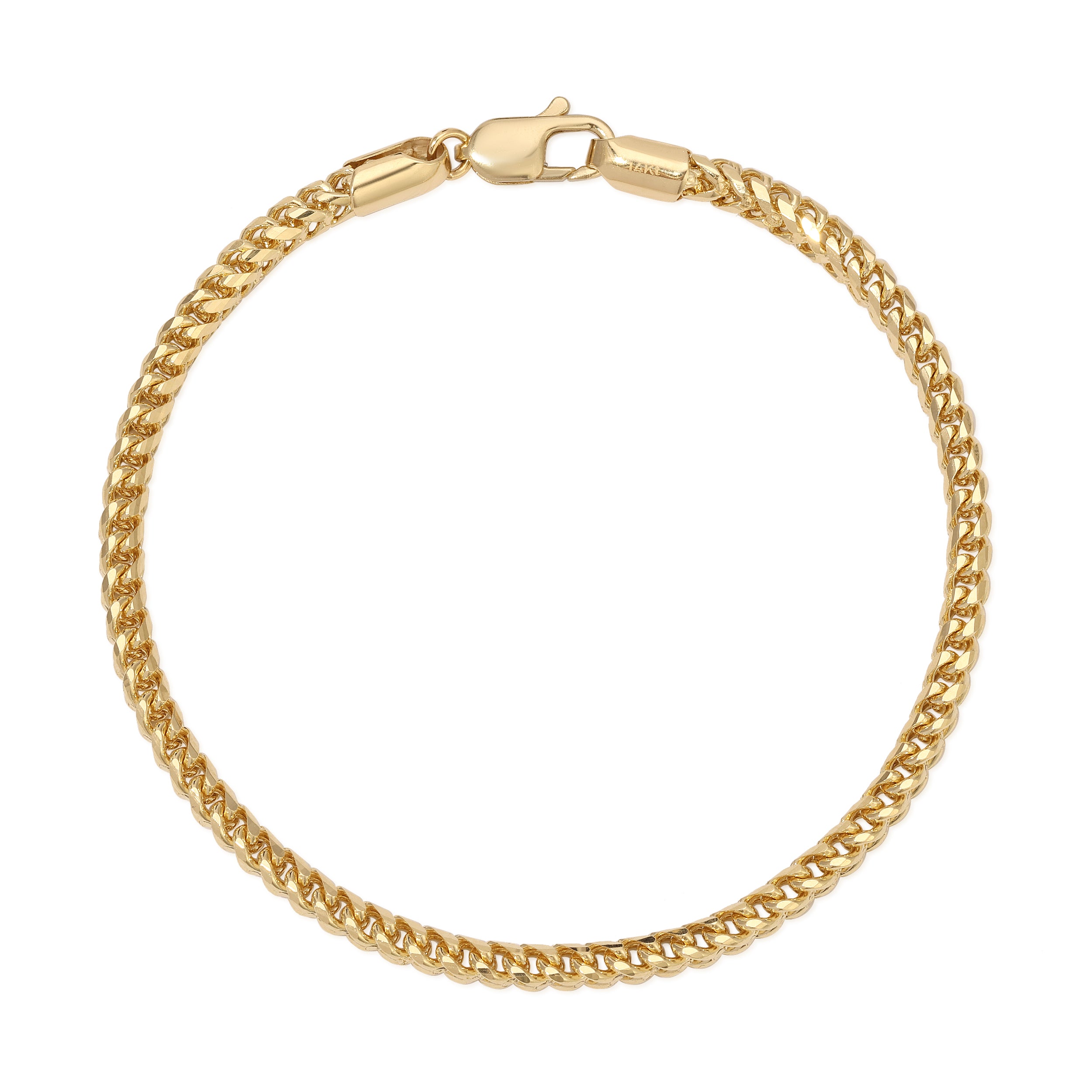 USA 4.0MM Foxtail Franco Bracelet (Diamond Cut)