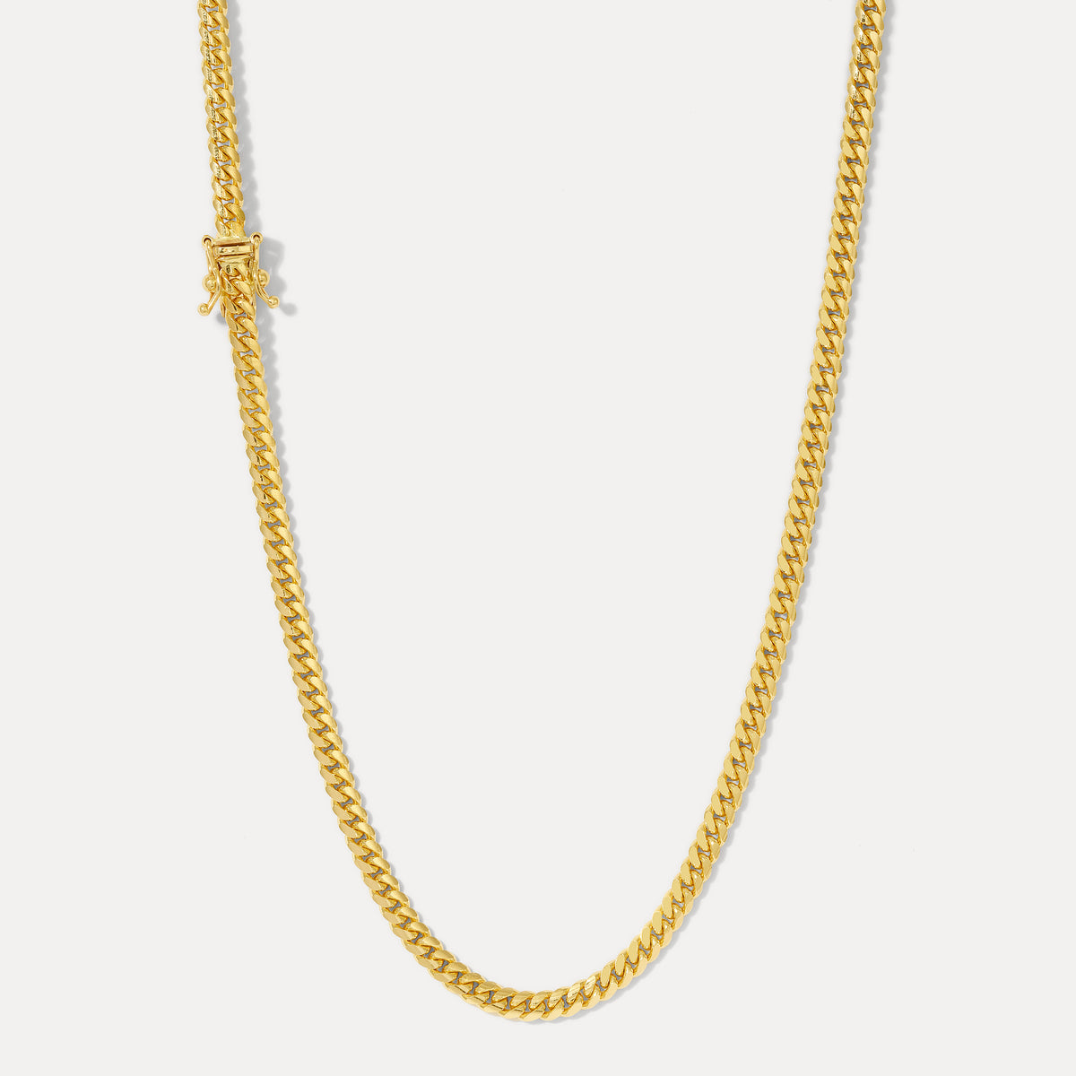 4.0MM Miami Cuban Chain (Solid Gold) - Saints Gold Co.