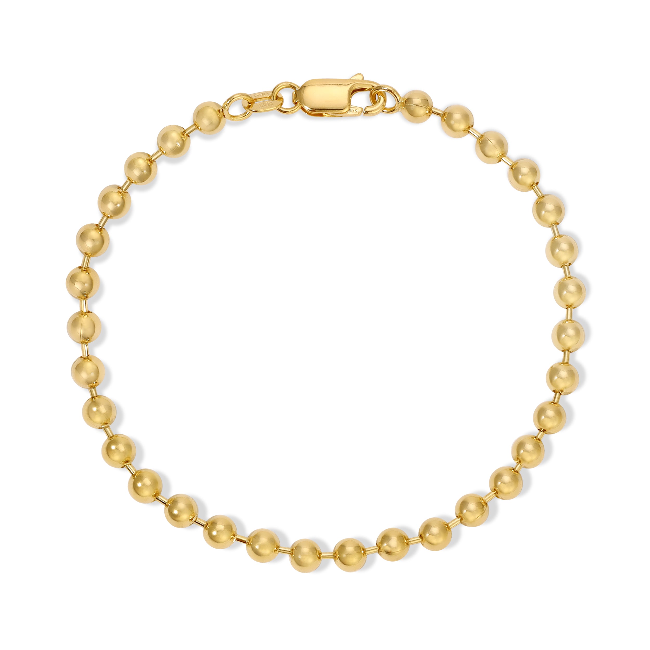 4.0MM Ball Bracelet - Saints Gold Co.