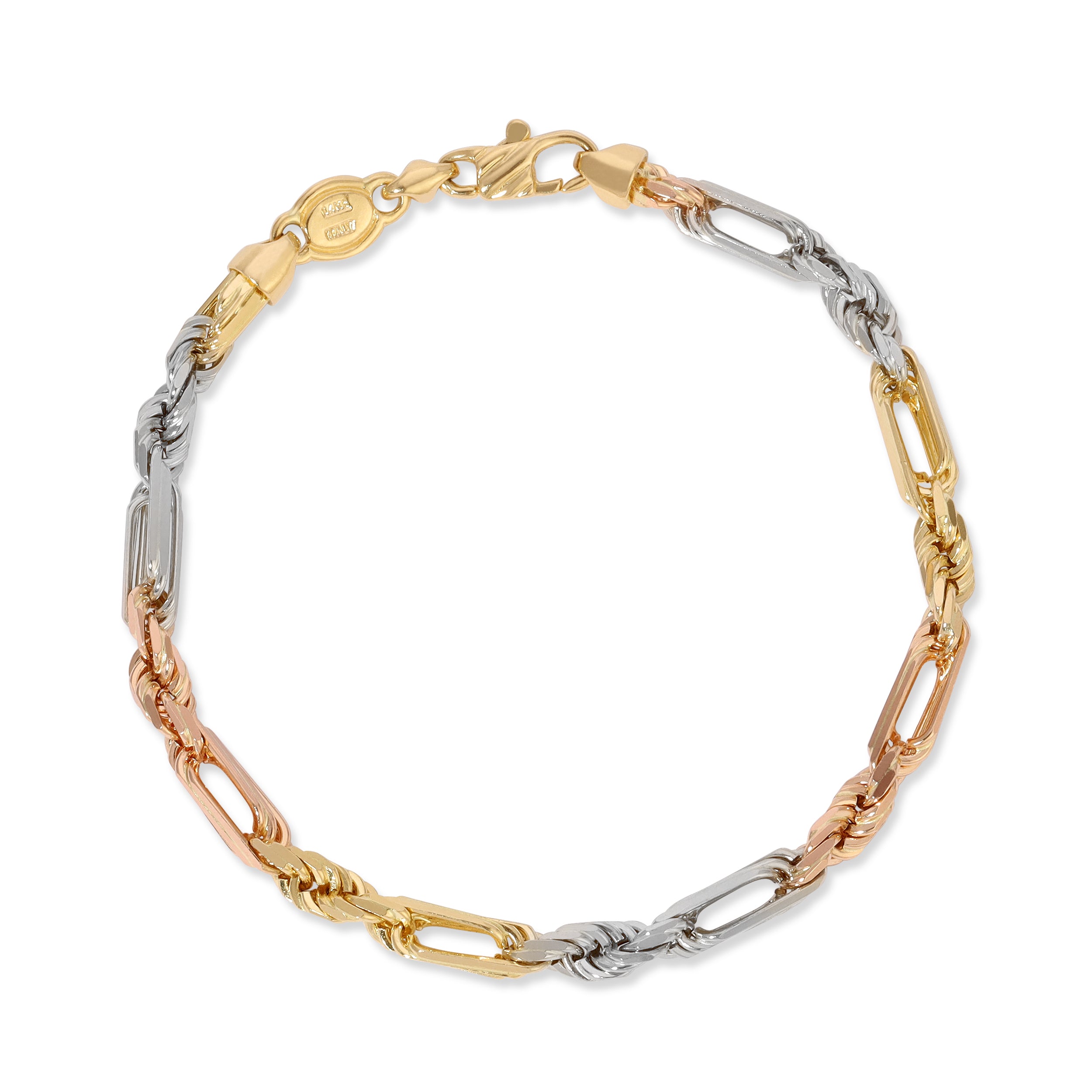 4.0MM Milano Bracelet Tri Color