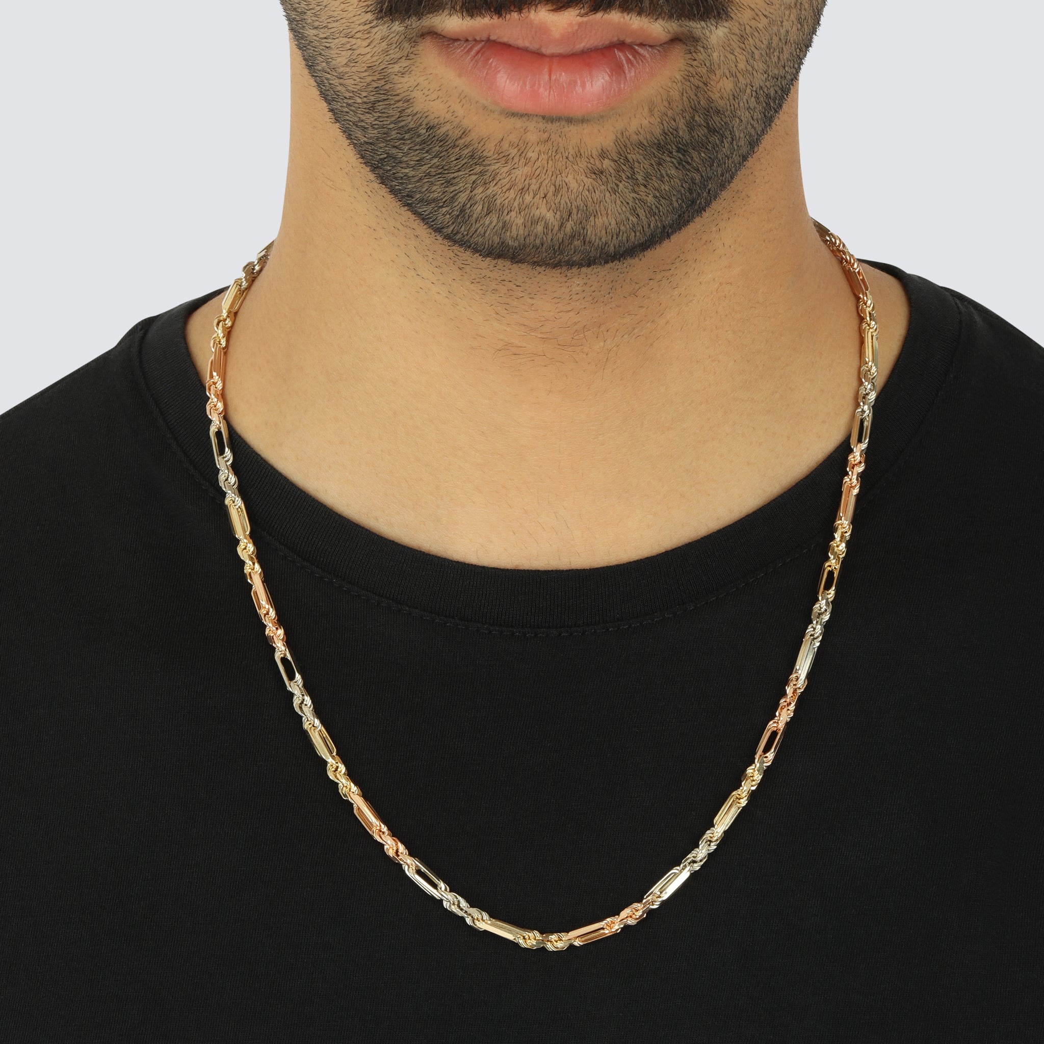 4.0MM Milano Chain Tri Color