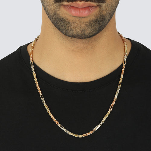 4.0MM Milano Chain Tri Color
