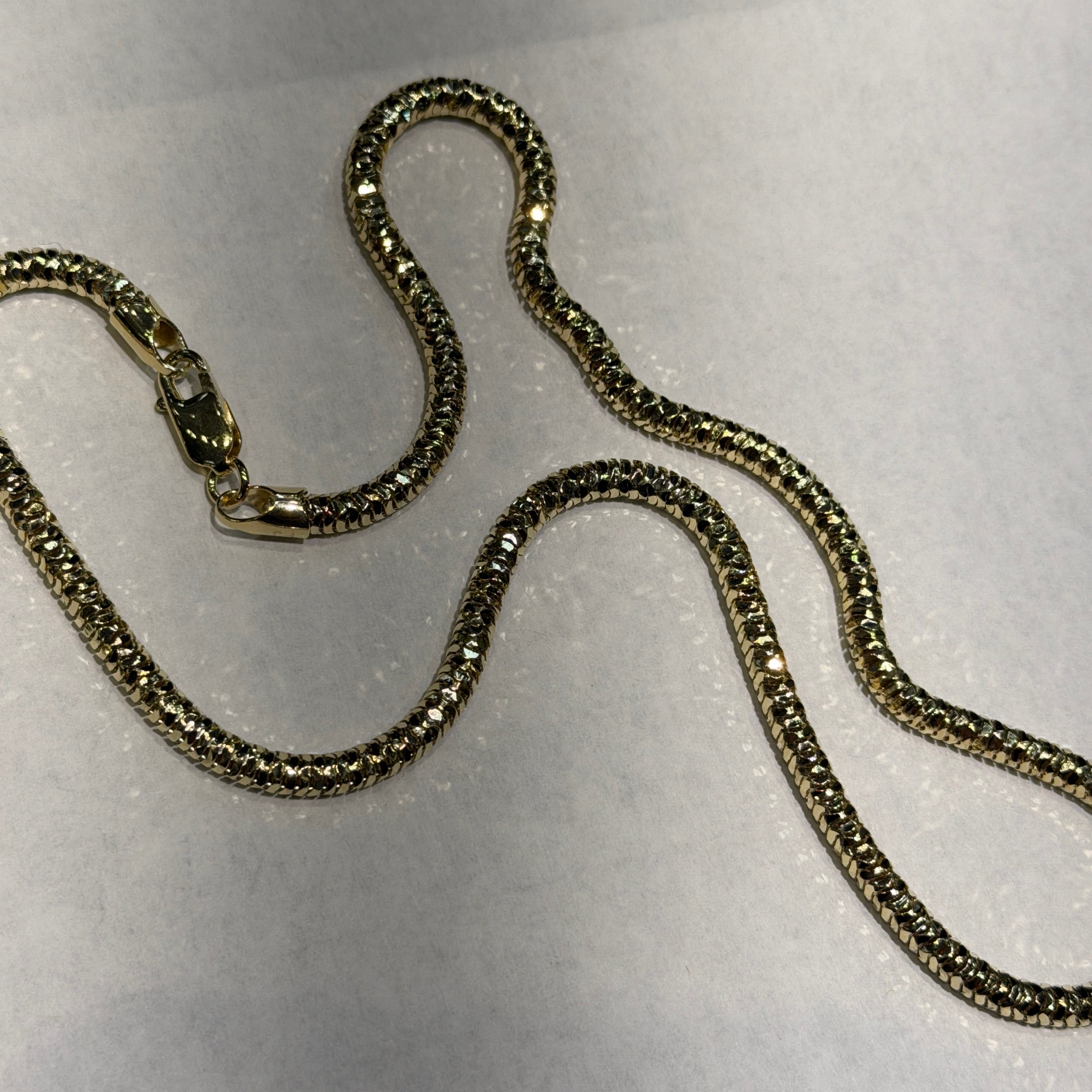 5.0MM Crystal Cut Snake Chain