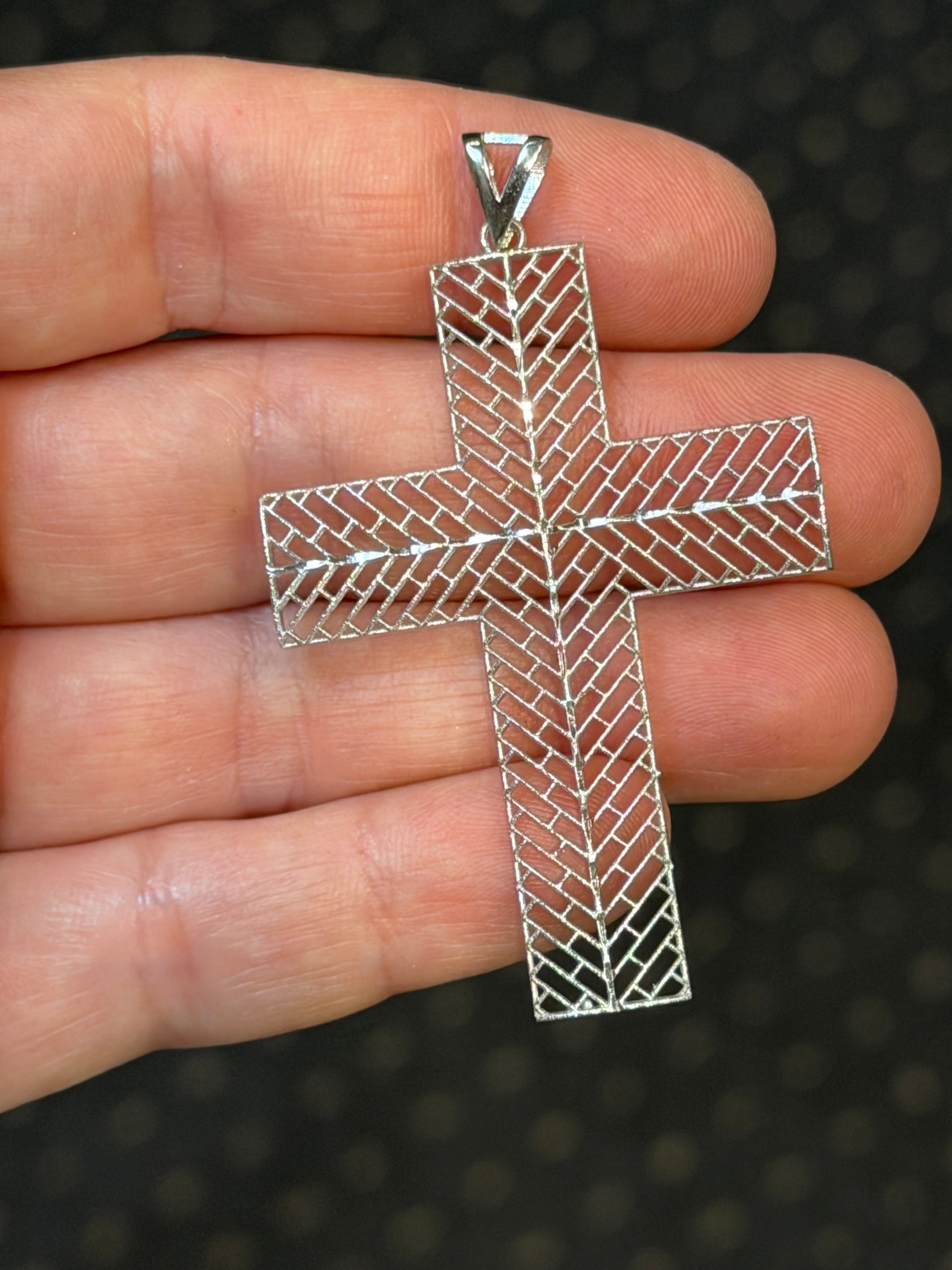 58mm Antique Lightweight Cross 14K