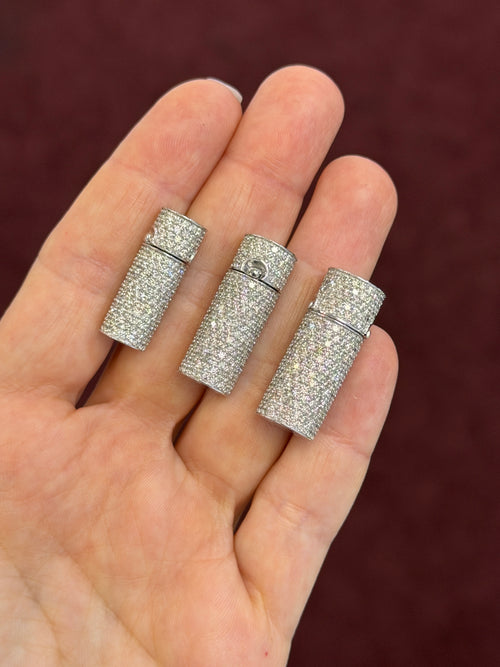 1-inch Sleek Diamond Iced Out Barrel Lock