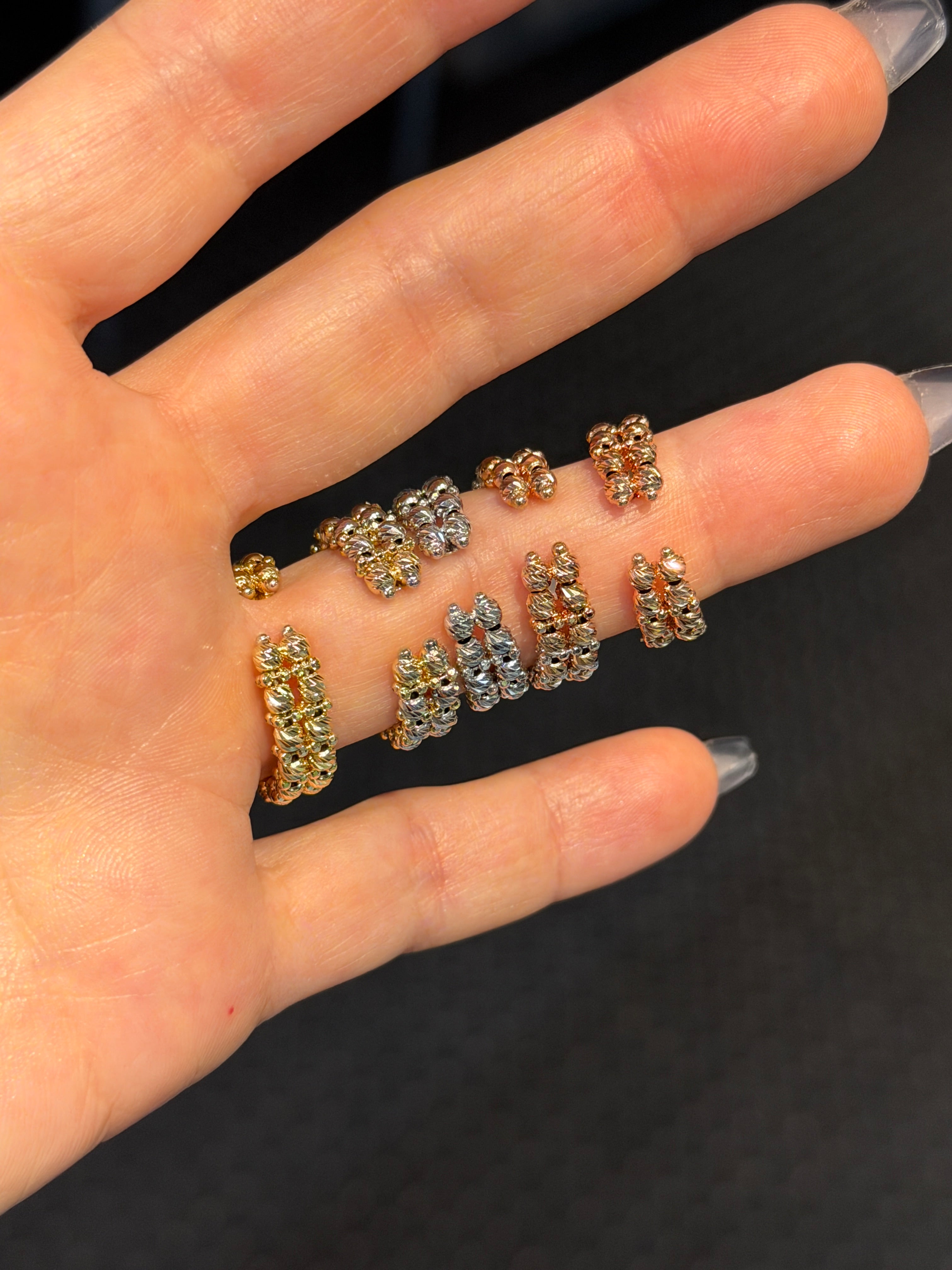 2-Row Moonbead Ring - Saints Gold Co.