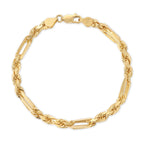 5.5MM Figarope Bracelet - Saints Gold Co.