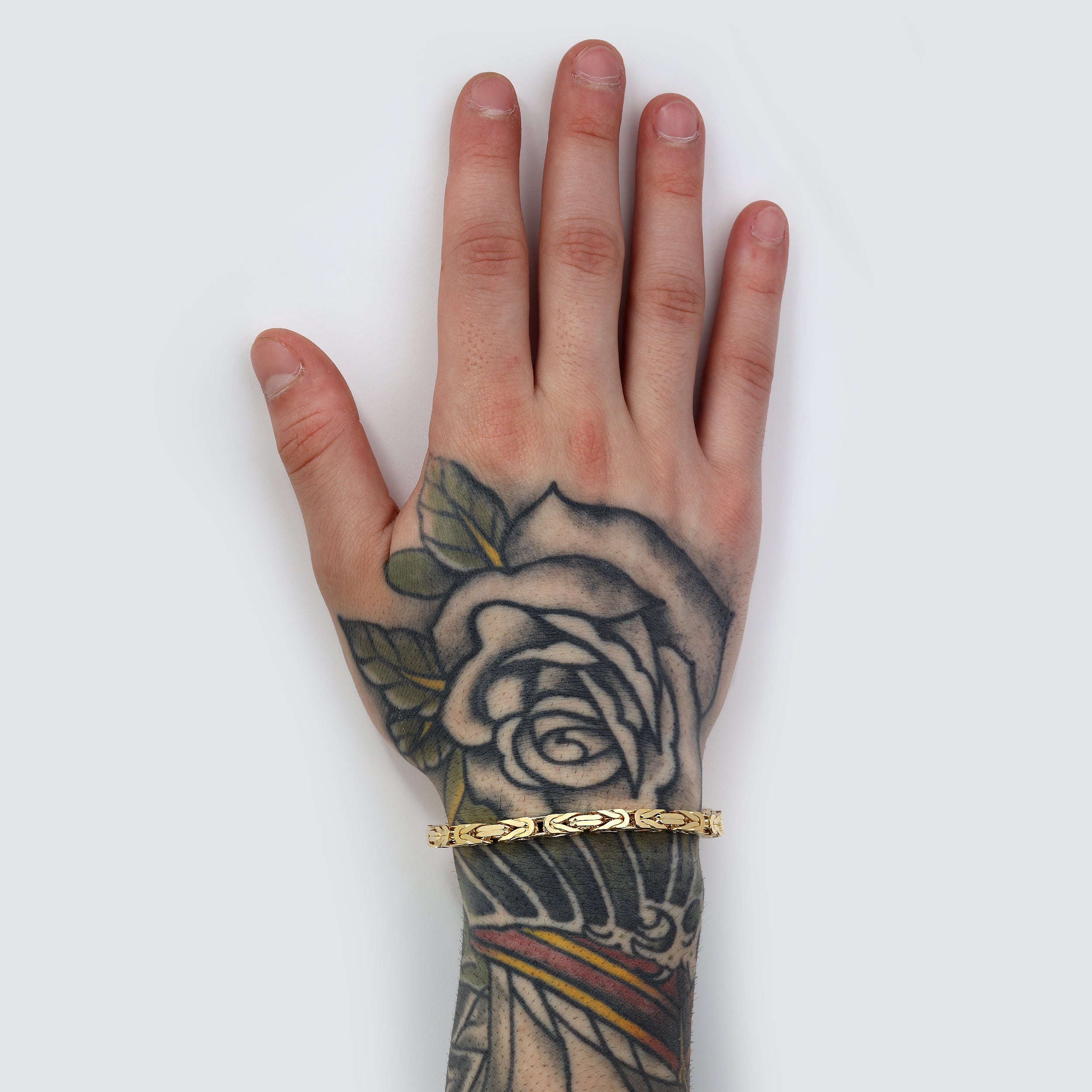 5.4MM Byzantine Bracelet - Saints Gold Co.