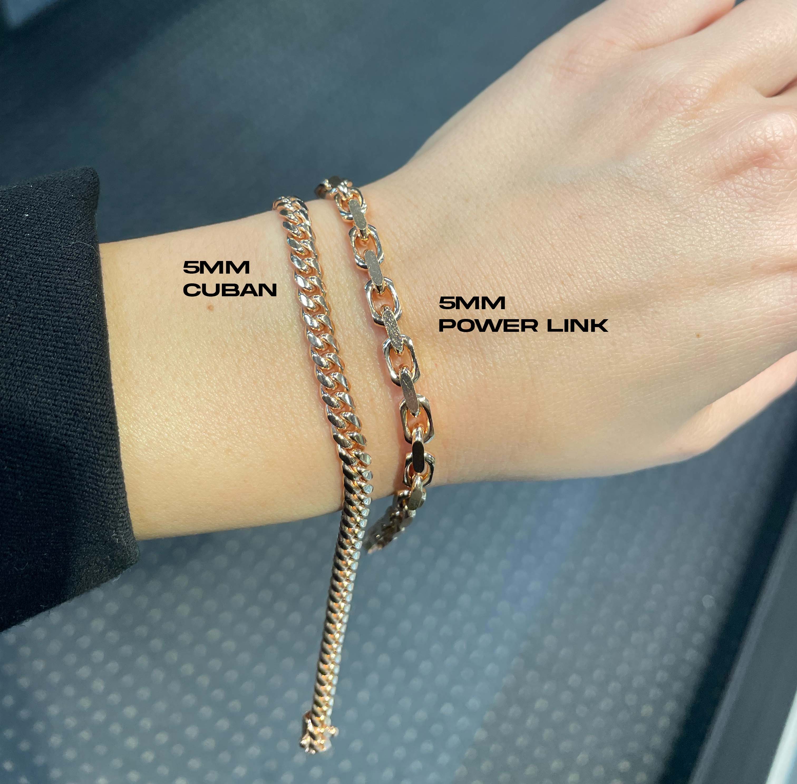 18K Power Link Bracelet (Solid Gold) - Saints Gold Co.