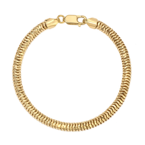 5.0MM Crystal Cut Snake Bracelet